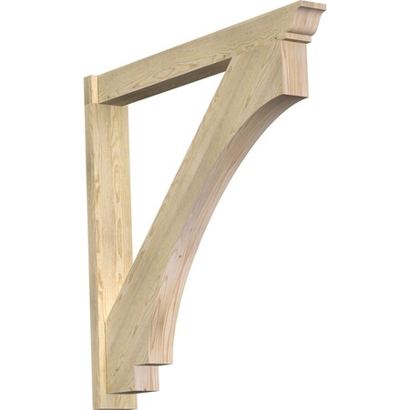 Ekena Millwork Imperial Traditional Rough Sawn Outlooker, Douglas Fir, 6"W x 46"D x 46"H OUT06X46X46IMP01RDF